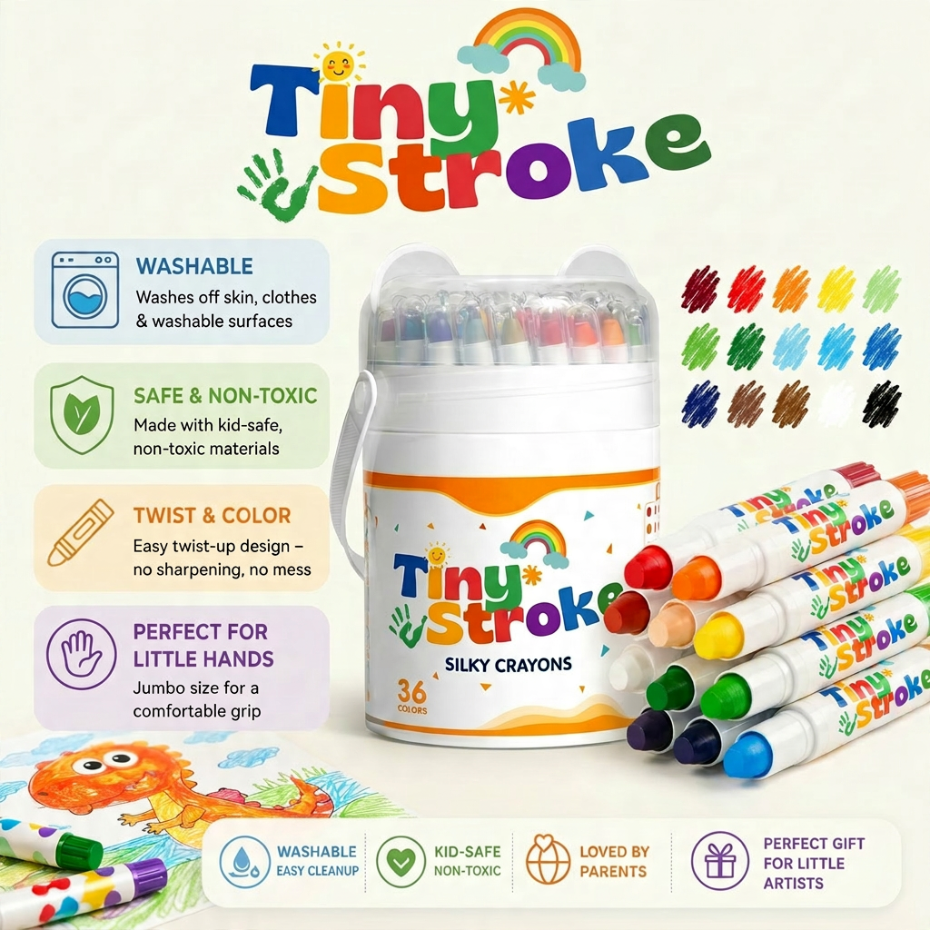 TinyStroke™ Washable Twist Crayons