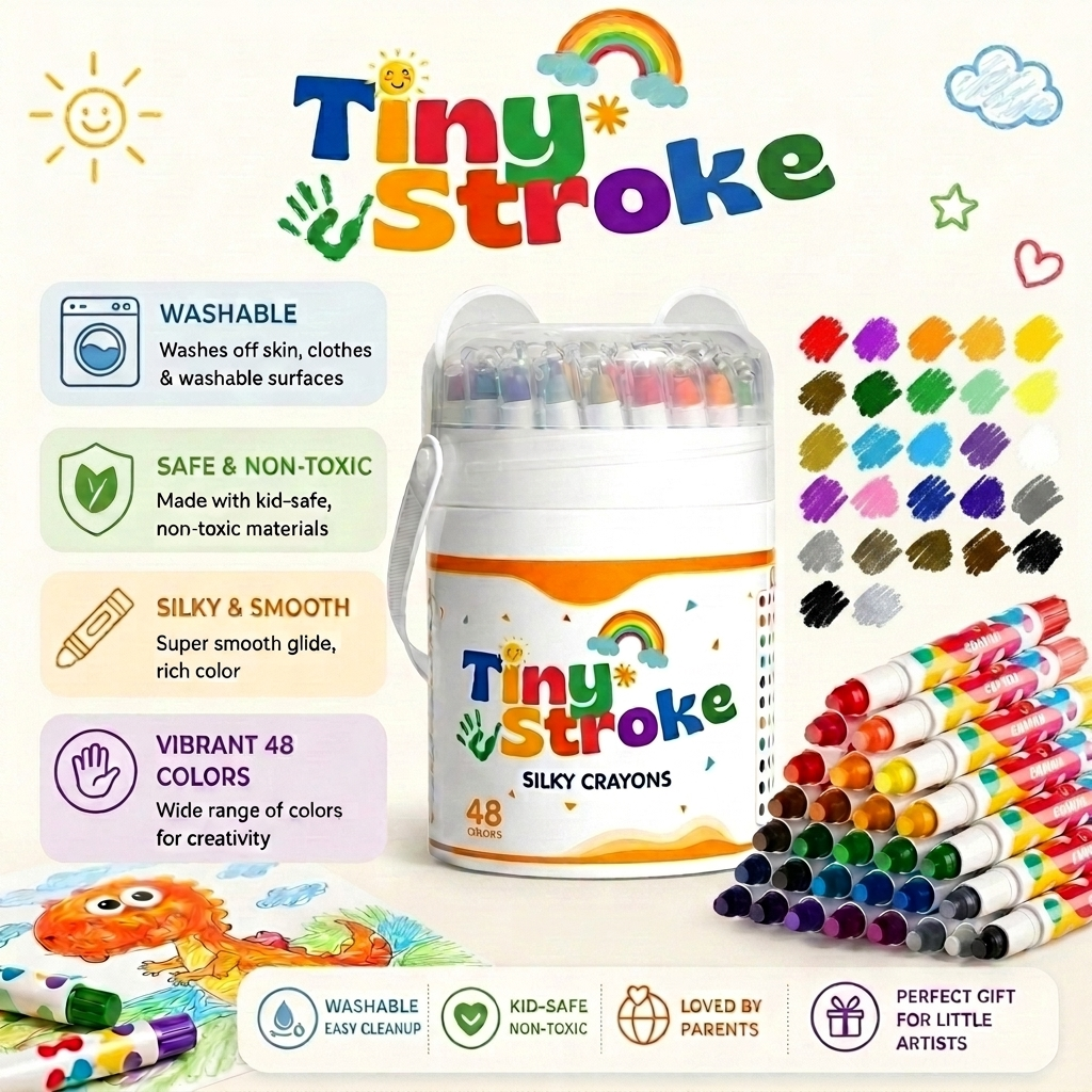 TinyStroke™ Washable Twist Crayons