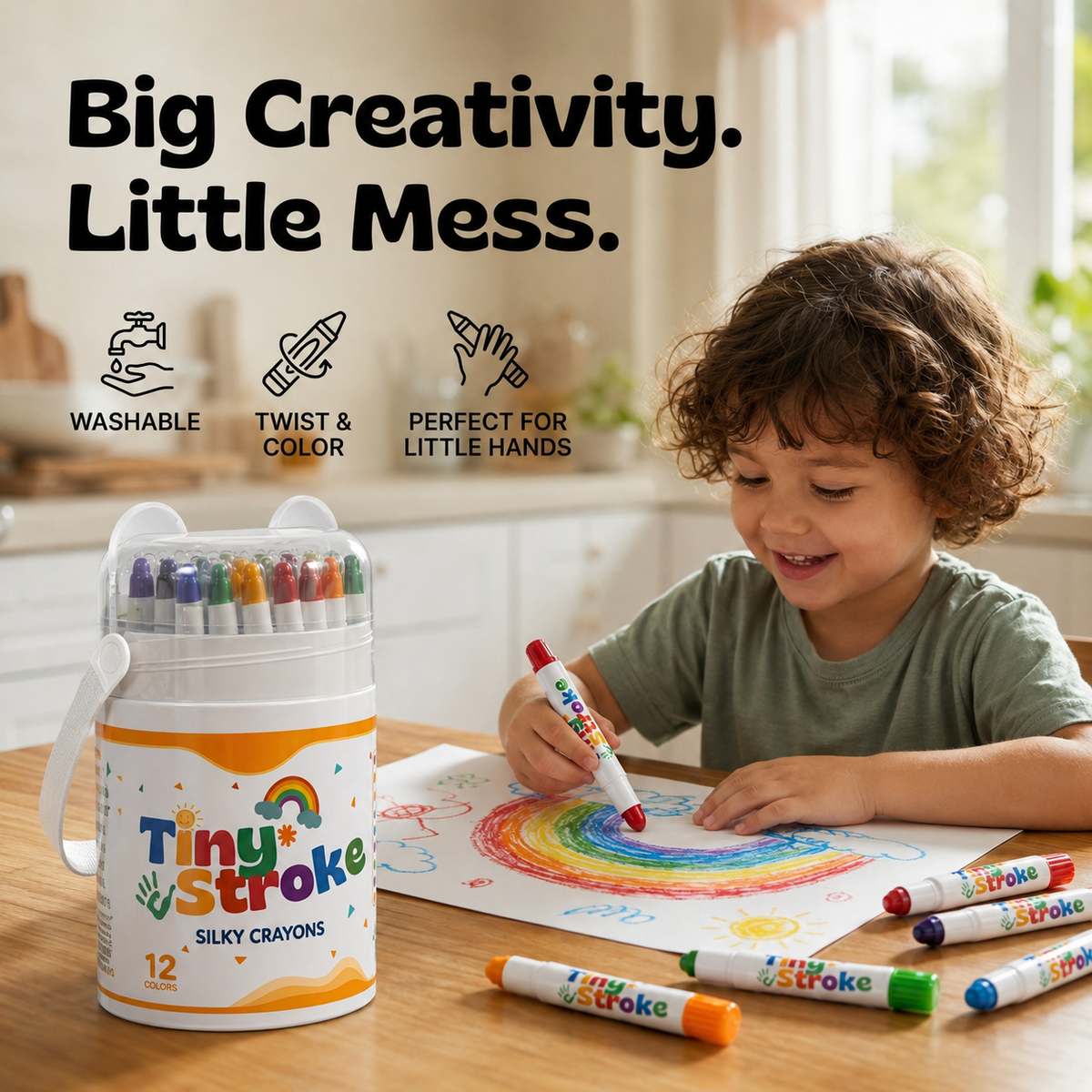 TinyStroke™ Washable Twist Crayons